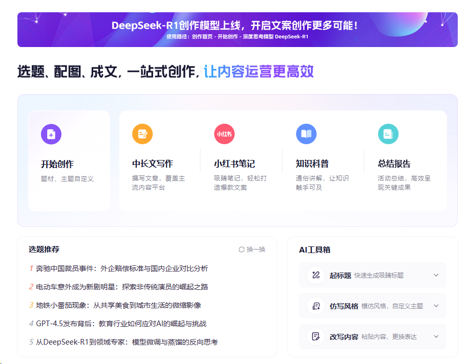 AI驱动的全能创作平台-讯飞绘文