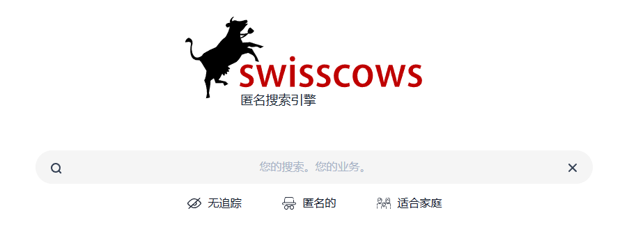 体验匿名,安全,隐私,AI搜索引擎:Swisscows