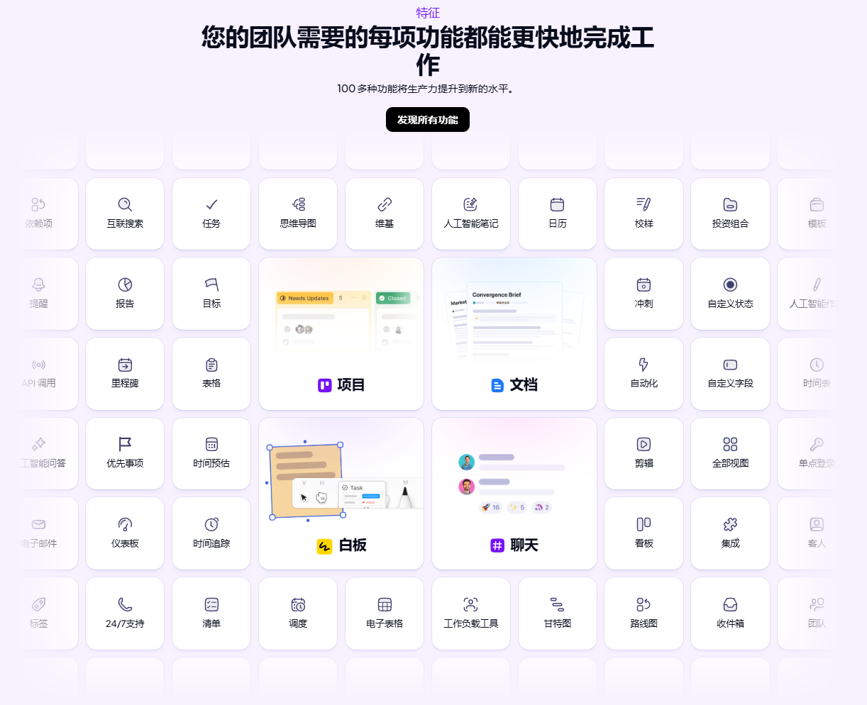 文档协作+目标设定+任务管理+团队协作全能工作管理工具:ClickUp AI工具!