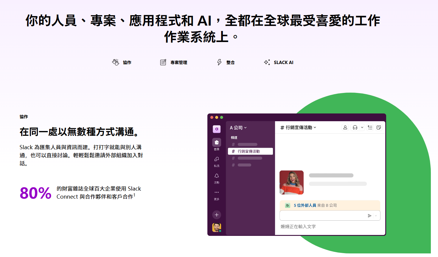 高效沟通平台+团队协作+云端团队管理神器:Slack AI工具
