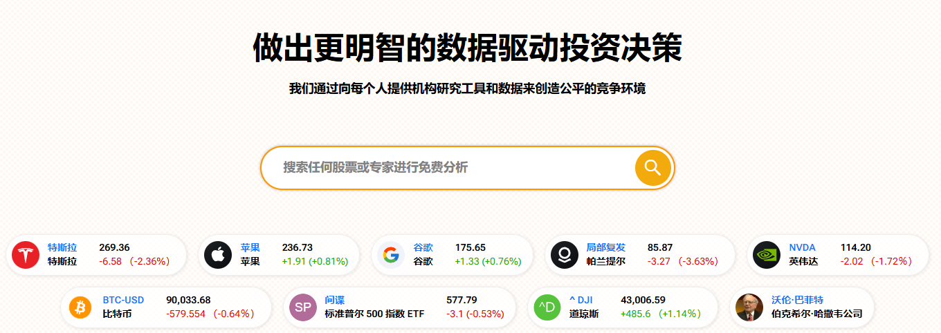 对冲基金追踪+实时数据+趋势筛选,AI股票分析工具:TipRanks!