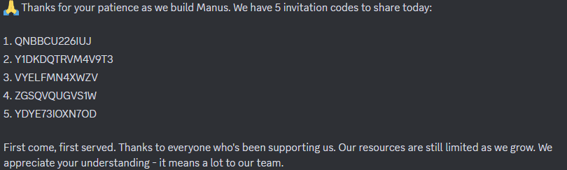 Manus AI 体验码全网疯抢!内测资格限时开放,手慢无:ManusAI助手