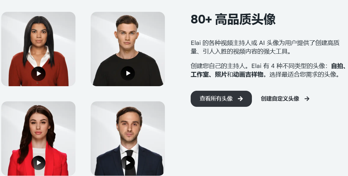PPT变视频!一键生成真人专业教学/培训/营销视频:Elai AI视频工具
