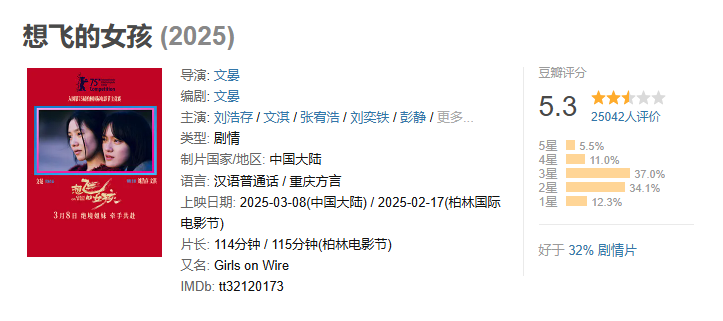 想飞的女孩-绝境姐妹的救赎之路-豆瓣高期待犯罪片