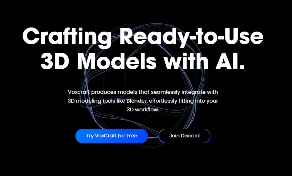 VoxCraft.ai:AI驱动3D创作,文字图像秒变模型!