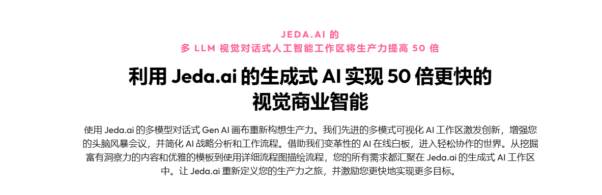 AI赋能商业-加速商业决策,AI多模态可视化平台 - Jeda.ai