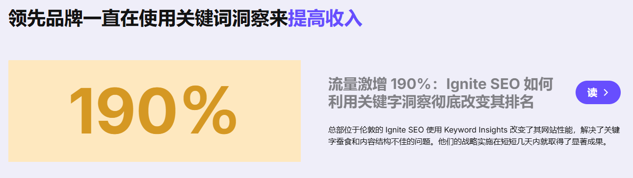 SEO优化策略-AI大规模关键词分析-高效内容布局:Keyword Insights AI 工具