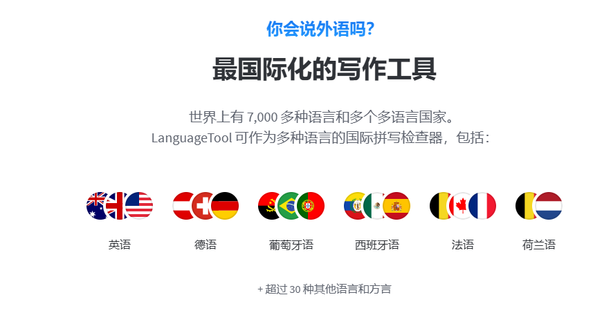 30+语言语法校对-语法拼写检查-邮件/论文校对:LanguageTool AI 校对工具