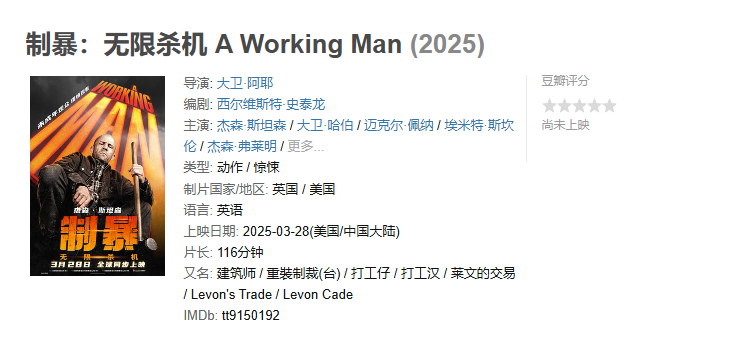 欧美动作猛片【制暴:无限杀机】杰森斯坦森-免费在线高清资源:豆瓣电影