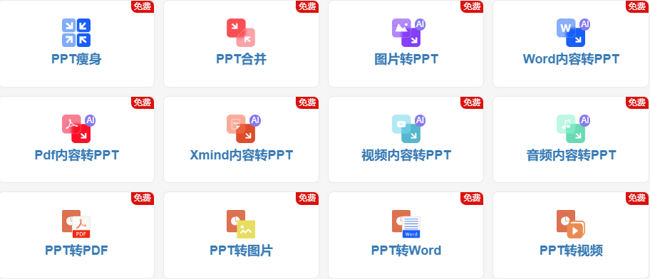 PPT超级市场:零门槛AI智能PPT生成器,海量免费模板秒适配,商务/教育/创意全场景覆盖!