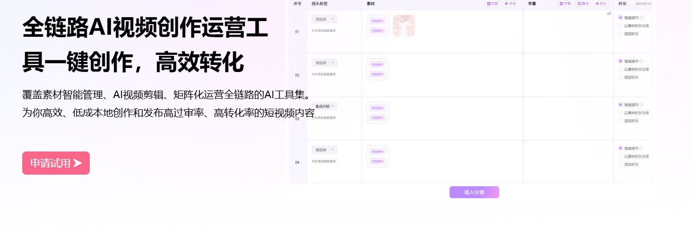 模力视频: 全链路AI视频创作运营工具 | 一键创作、矩阵运营、高效转化