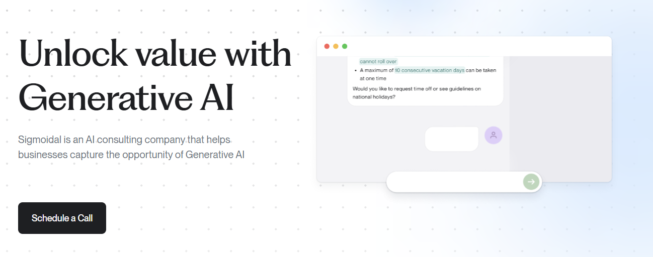 Sigmoidal: 专业AI咨询,帮助企业把握生成式 AI 机遇