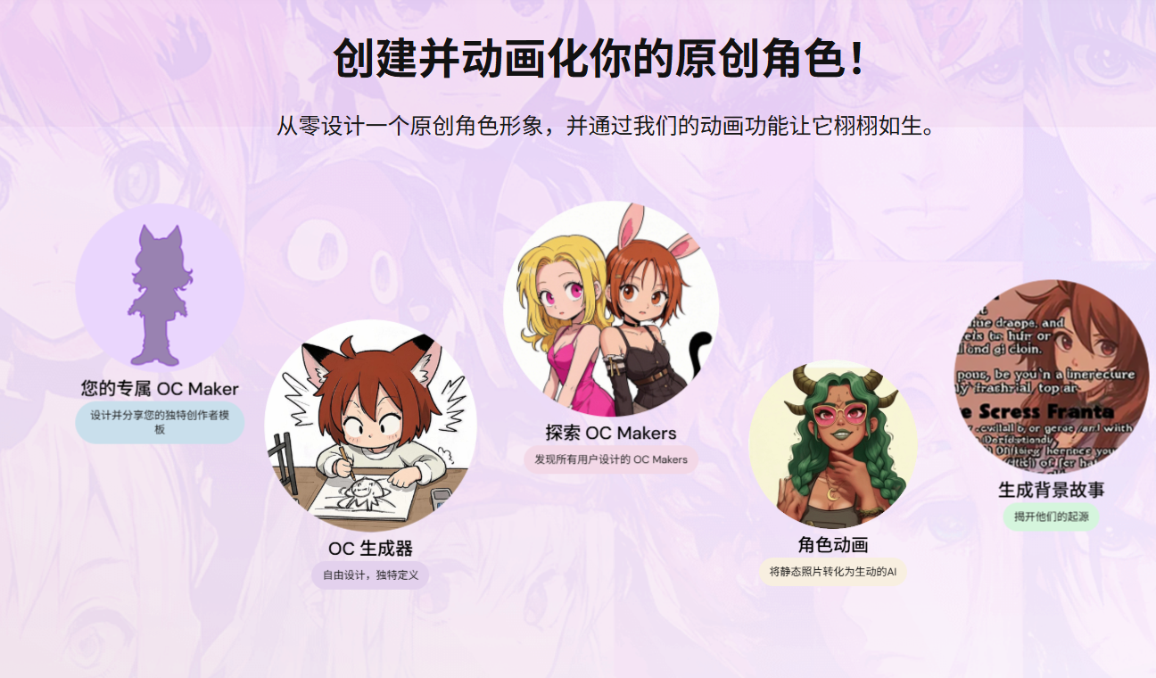 OC Maker:从零开始智能生成创建并动画化您的OC人物角色