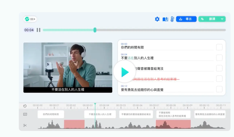 Taption AI:AI自动上字幕-智能化轻松搞定视频字幕翻译