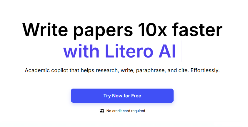 Litero AI:免费AI论文写作助手-10倍速提升你的论文生成速度