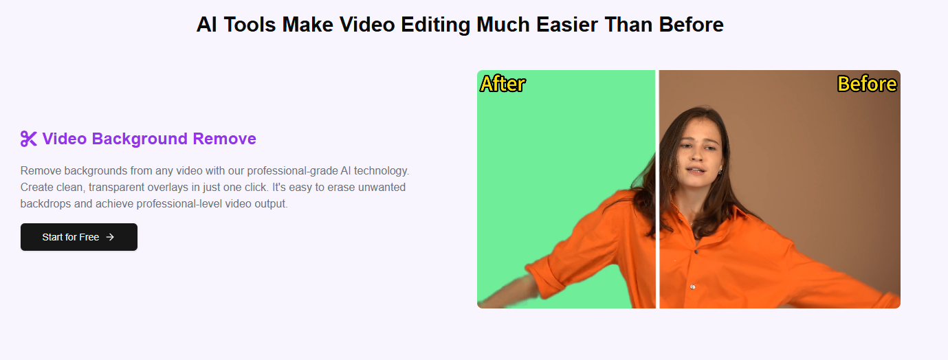 EasyVideo AI:免费AI工具|一键增强视频画质/去水印背景