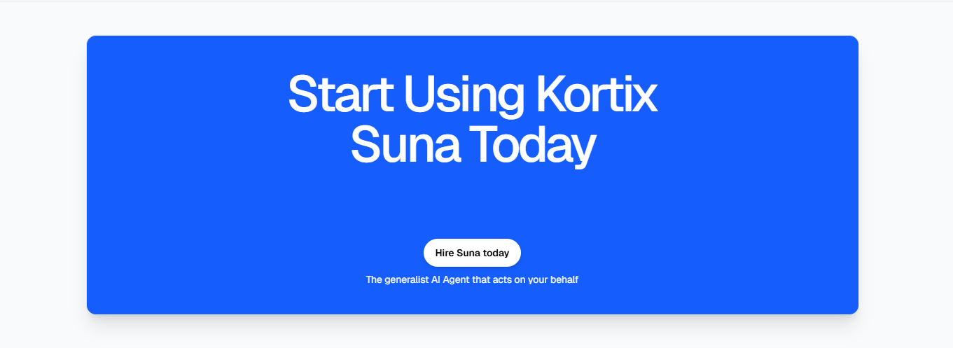 Kortix AI: 免费开源Suna代理,智能自动化复杂任务