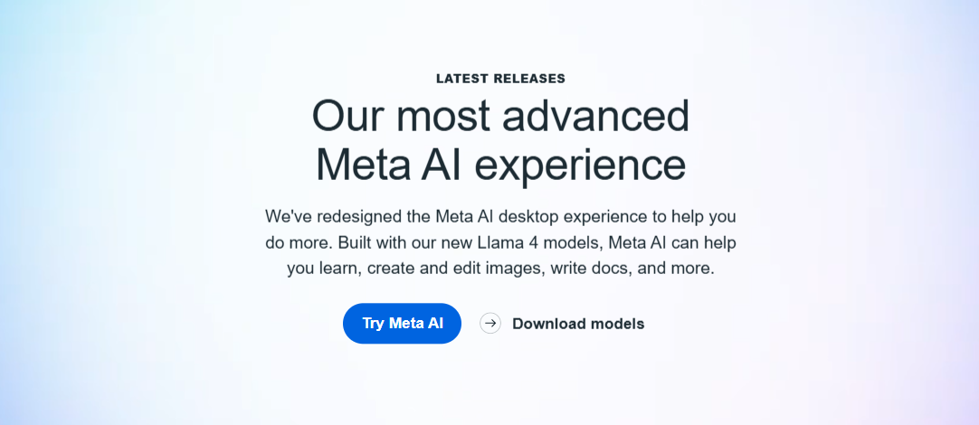 Meta.ai免费AI助手:智能问答、数据分析、创意生成一键解决!