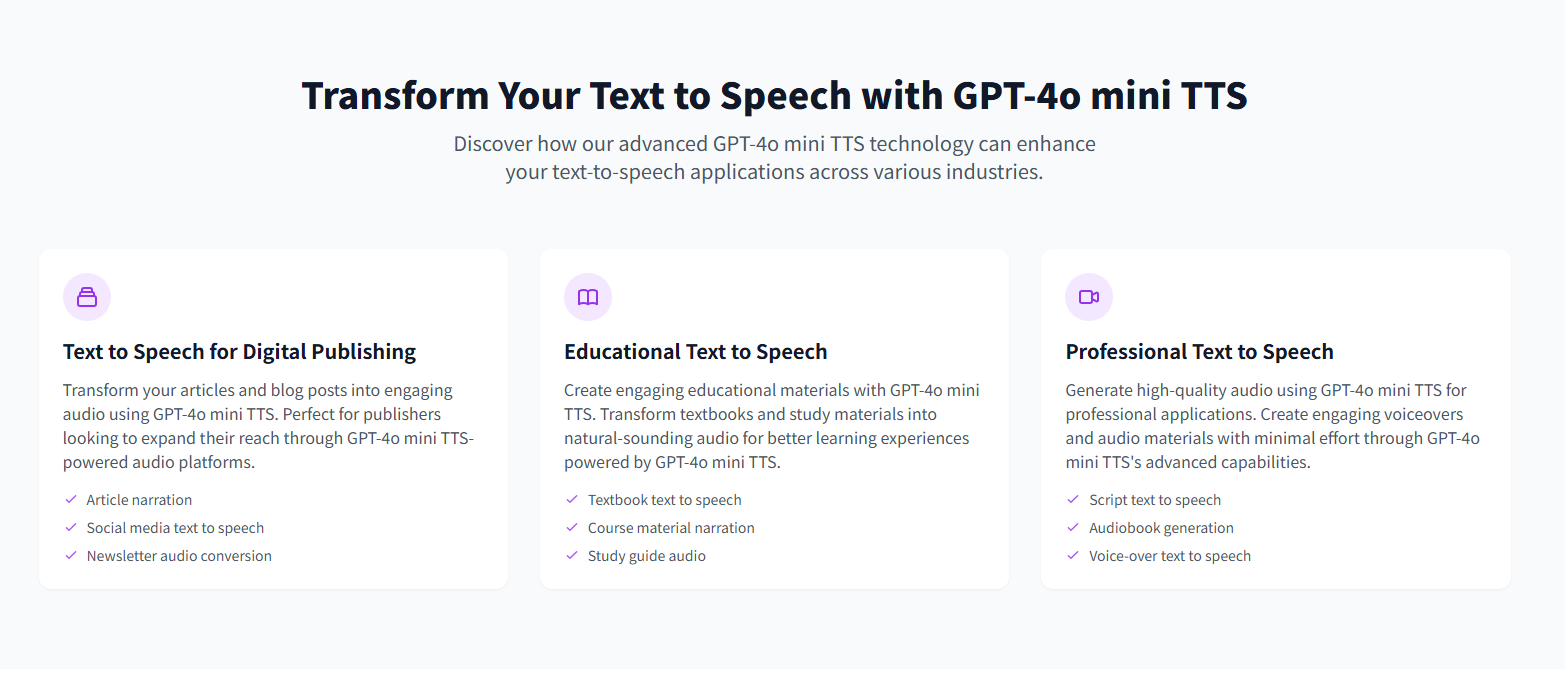 Minitts AI:GPT-4o驱动AI语音,自由定制情感语调!