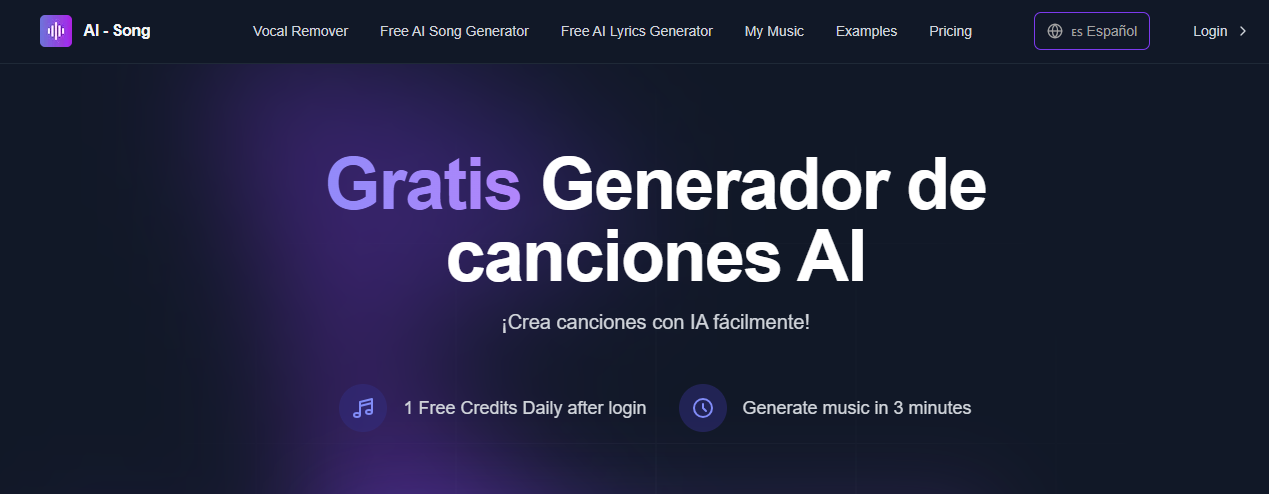 AI Song Generator:无需乐理AI写词谱曲|一键生成多风格原创歌曲