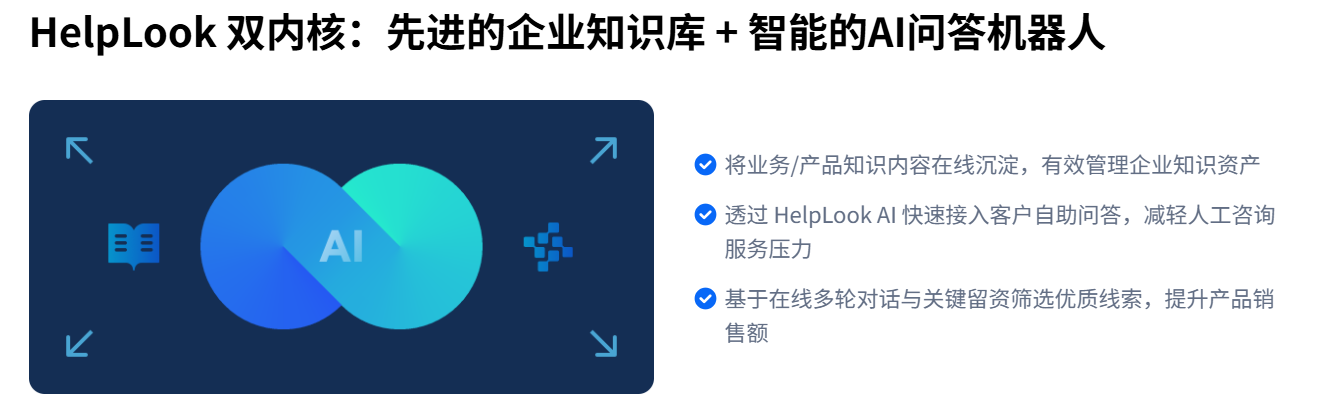Helplook AI:零代码构建AI知识库+问答机器人