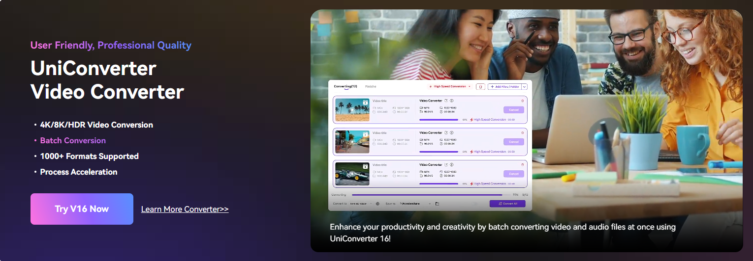 UniConverter:AI智能视频工具,高效转换编辑所有视频