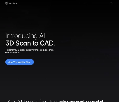 Backflip.ai：AI加速3D设计，想法快速变为可打印模型