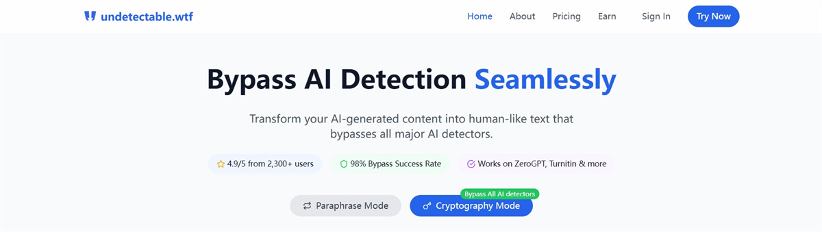 1746433034 00 Undetectable AI:AI文本改写神器,轻松绕过检测
