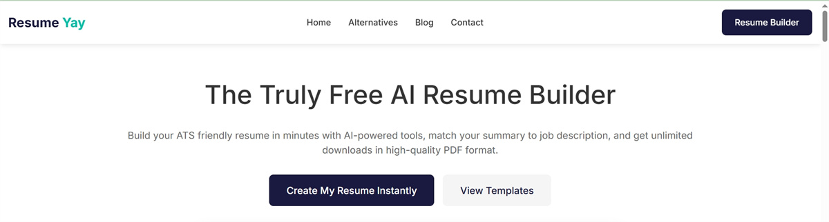 1746435153 60 Resumeyay AI简历神器,专业好看,轻松拿Offer